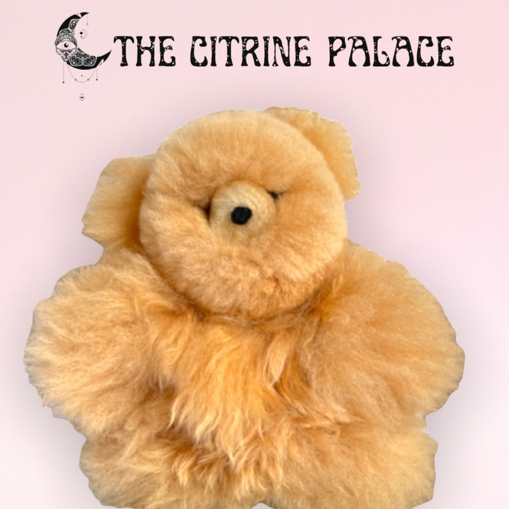 Caramel Alpaca Fur Teddy Bear
